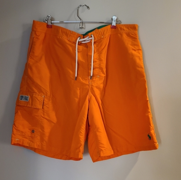 Polo Ralph Lauren mens swimming shorts sz.XXL Orange - Picture 1 of 9